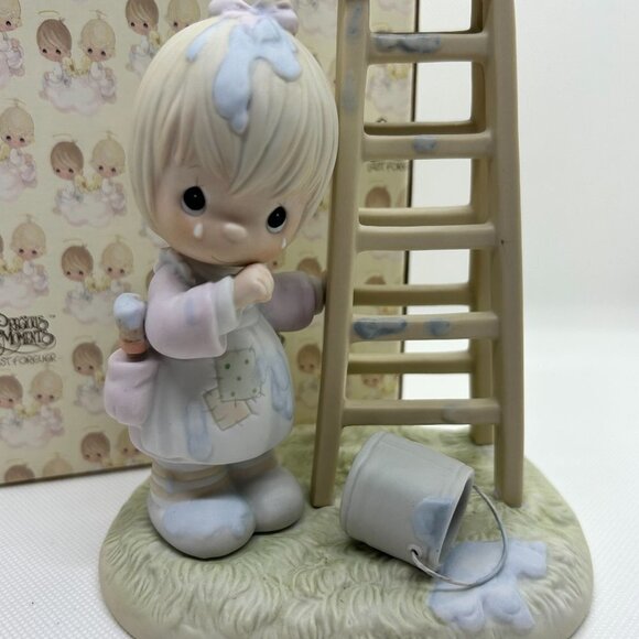 Precious Moments "My days are blue without you" large figurine - Picture 4 of 5